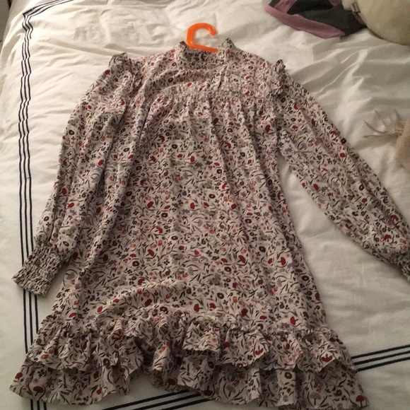 frame smocked shift dress